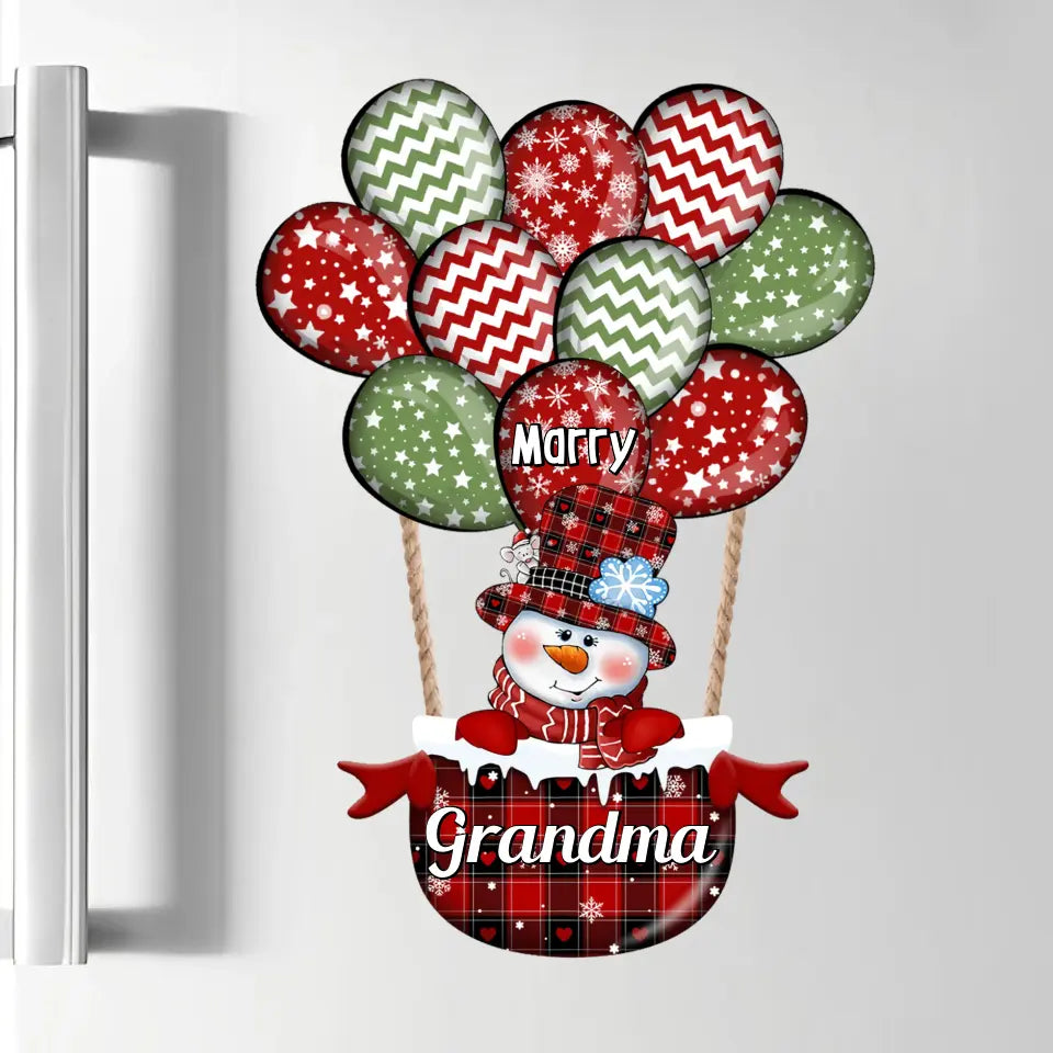 Nana Balloon Kids - Personalized Custom Decal - Christmas Gift For Grandma, Mom, Family Members