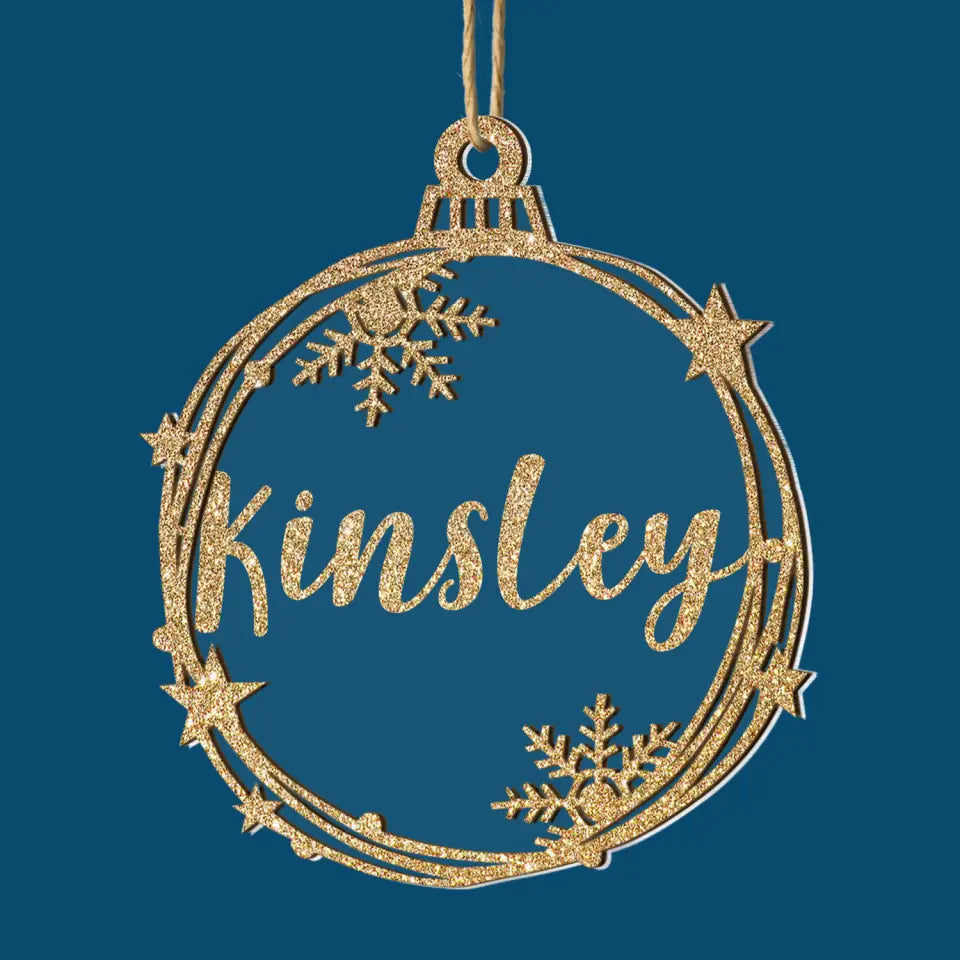 Custom Name Christmas Tree Ornament - Personalized Custom Layer Mix Ornament - Christmas Gift For Family, Family Members