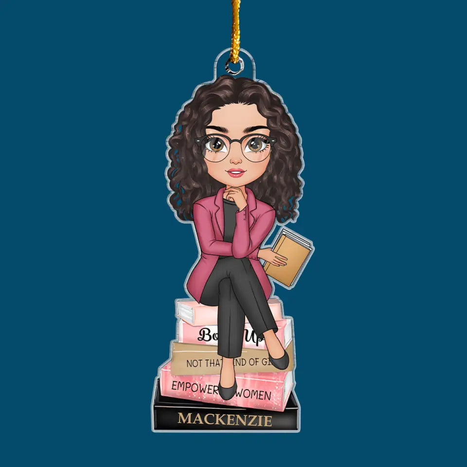 Empowered Woman - Personalized Custom Mica Ornament - Gift For Office Woman CLA0PD013