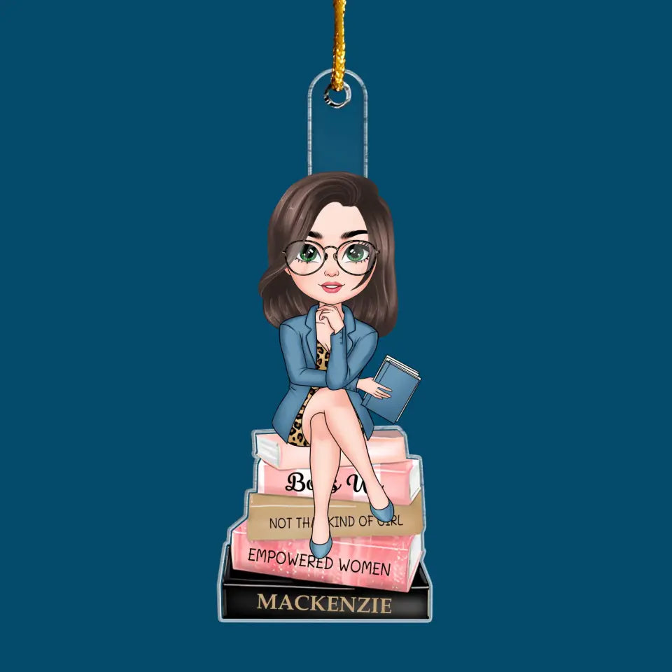 Empowered Woman - Personalized Custom Mica Ornament - Gift For Office Woman CLA0PD013