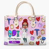 Personalized Leather Bag - Gift For Nurse - I Love My Job ARND005
