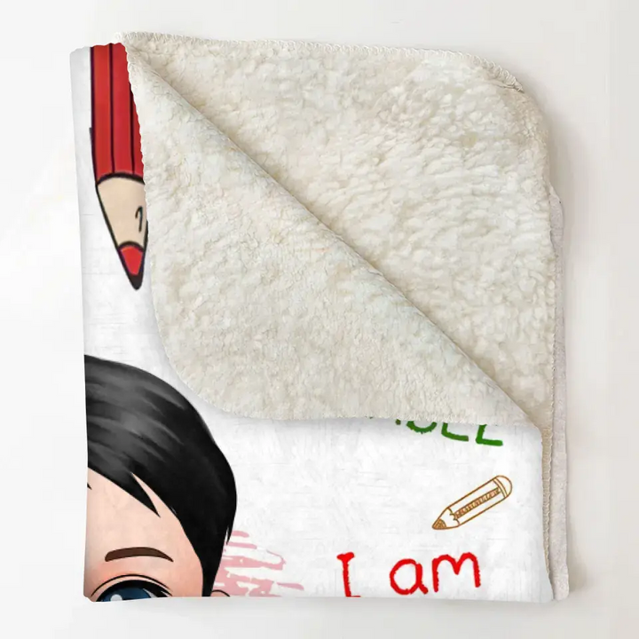 I Am Kind - Personalized Custom Blanket - Christmas Gift For Kids, Family Members