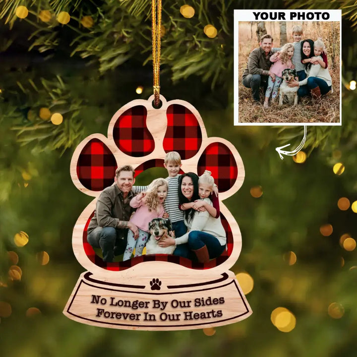 Personalized Photo Mica Ornament - Gift For Dog Lover - No Longer By Our Side ARND0014 AGCPD006