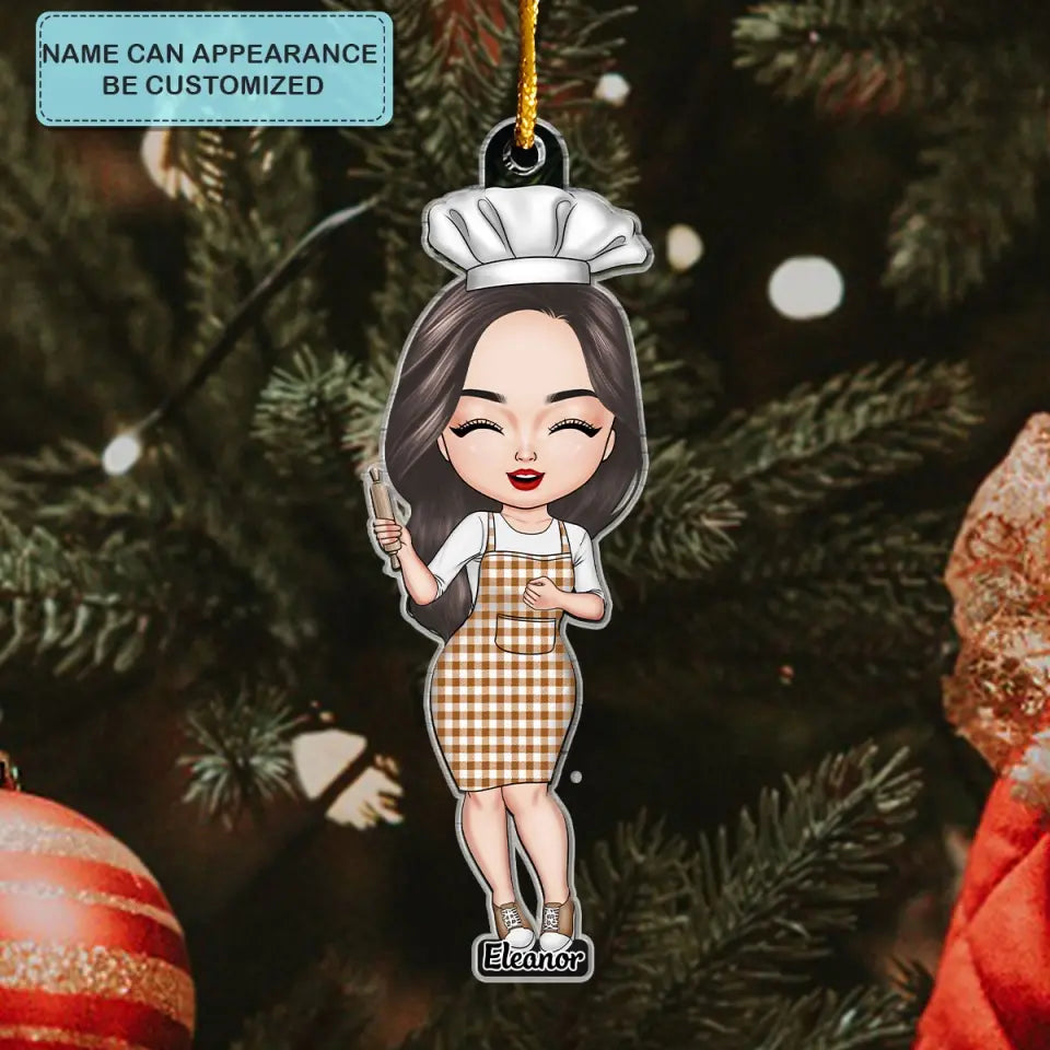 I Love Baking - Personalized Custom Mica Ornament - Christmas Gift For Baker, Baking Lover CLA0DM008