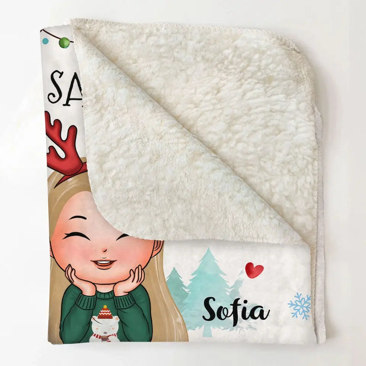 God Says I Am Always Loved - Personalized Custom Blanket - Christmas Gift For Kids, Family Members