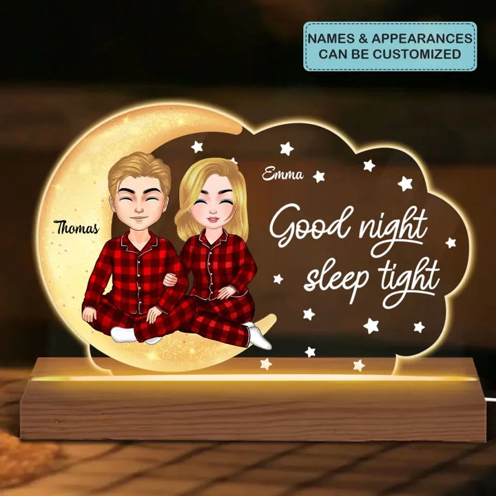 Good Night Baby - Personalized 3D Led Light - Christmas Gift For Couple, Husband, Wife, Family Members