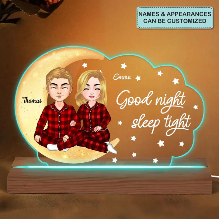 Good Night Baby - Personalized 3D Led Light - Christmas Gift For Couple, Husband, Wife, Family Members