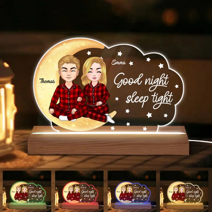 Good Night Baby - Personalized 3D Led Light - Christmas Gift For Couple, Husband, Wife, Family Members