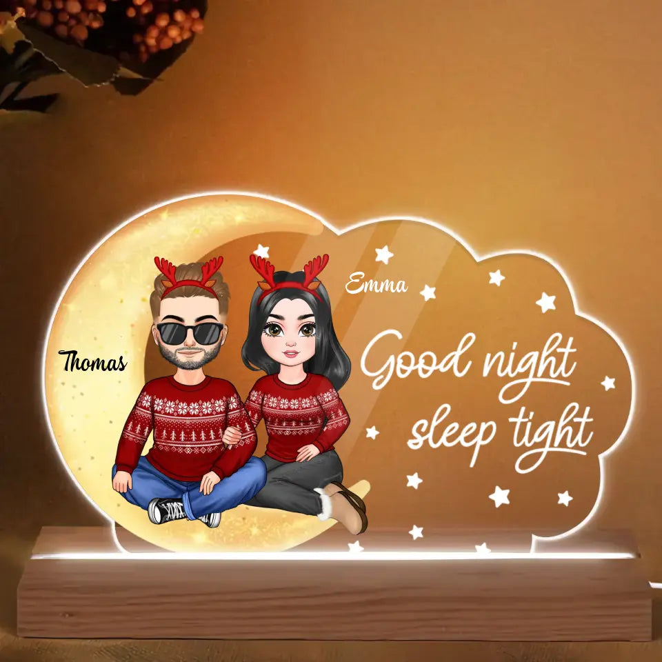Good Night Baby - Personalized 3D Led Light - Christmas Gift For Couple, Husband, Wife, Family Members