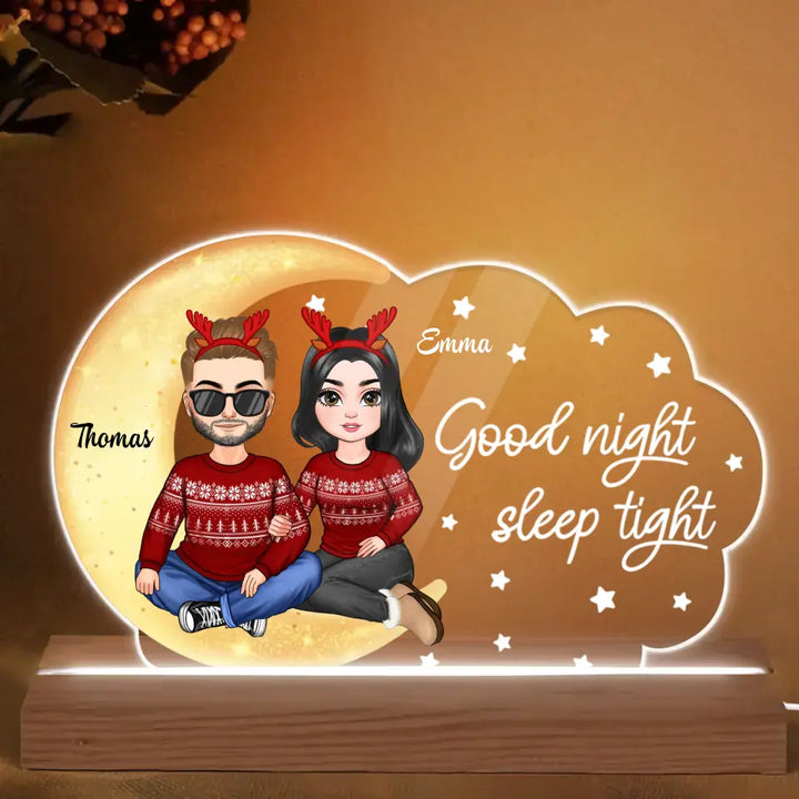 Good Night Baby - Personalized 3D Led Light - Christmas Gift For Couple, Husband, Wife, Family Members
