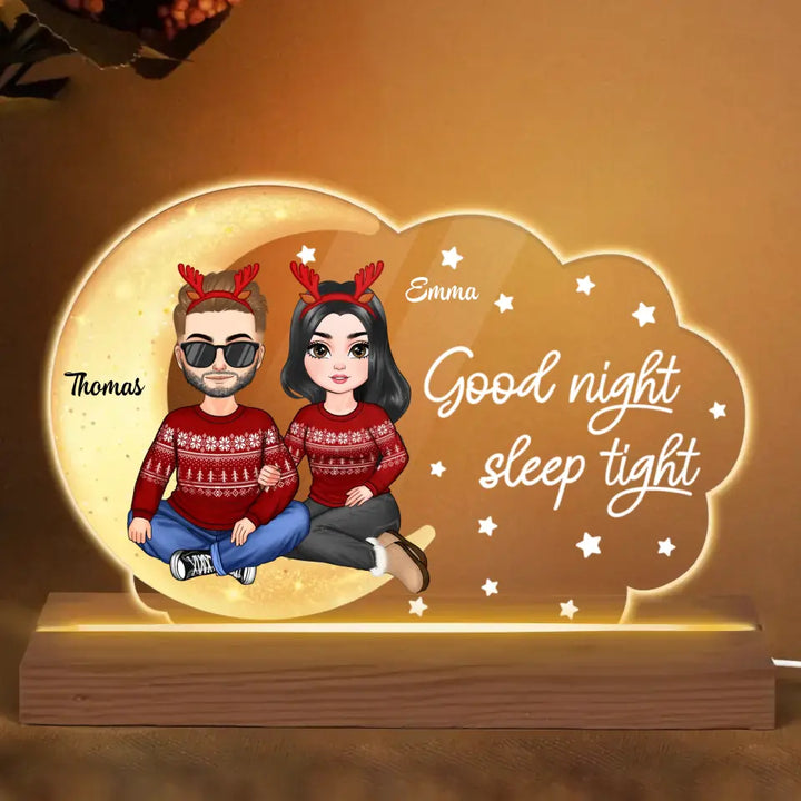 Good Night Baby - Personalized 3D Led Light - Christmas Gift For Couple, Husband, Wife, Family Members