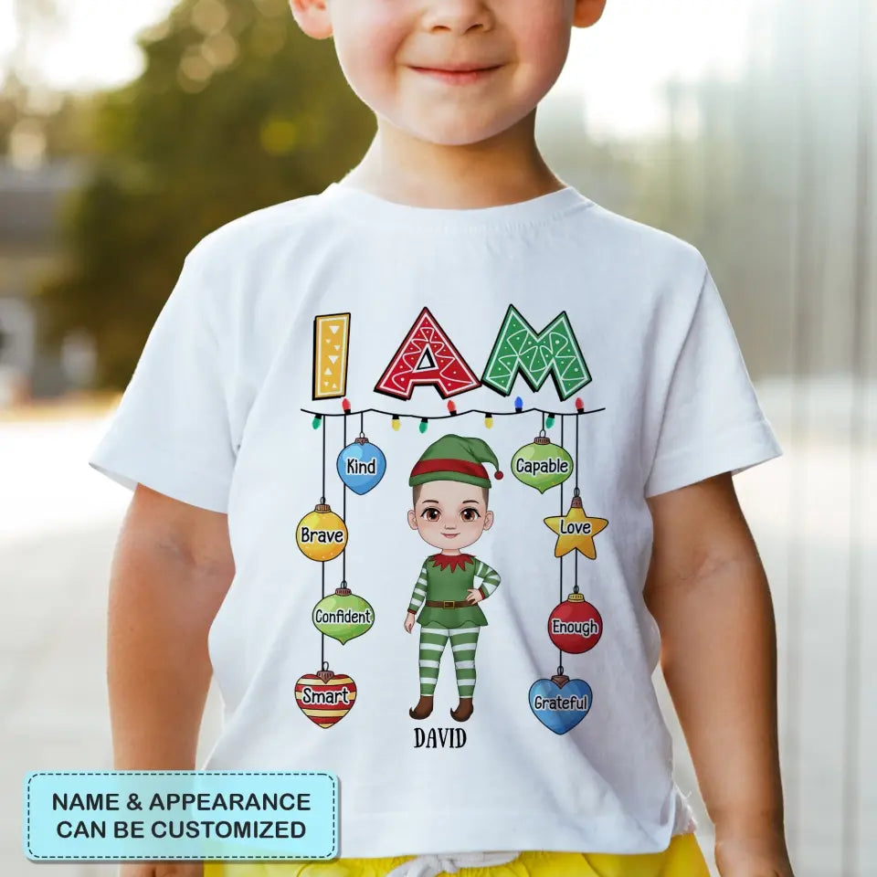 I Am Kind - Personalized Custom Youth T-shirt - Christmas Gift For Kids, Family Members