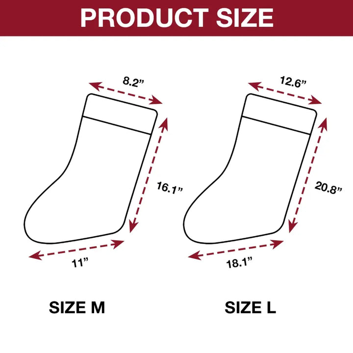 I Like My Men How I Like My Stockings Hung - Personalized Custom Christmas Stocking - Christmas Gift For Couples