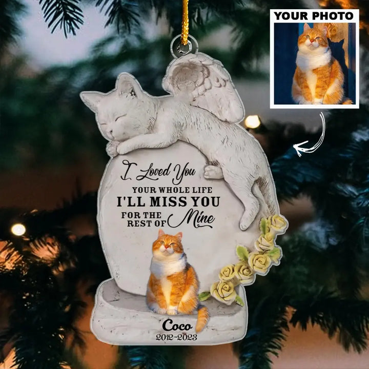 Good Night My Friend - Personalized Custom Mica Ornament - Christmas, Memorial Gift For Cat Mom, Cat Dad, Cat Lover, Cat Owner AGCPD061