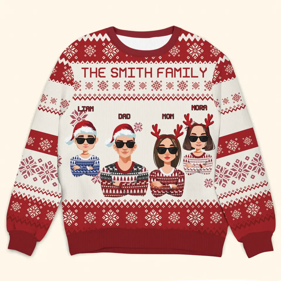 Custom photo top ugly christmas sweater