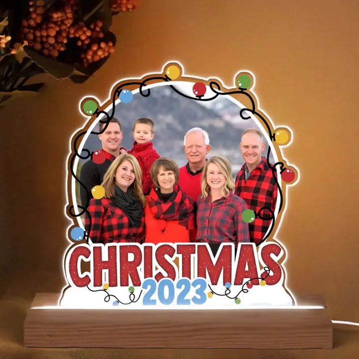 Christmas 2023 - Personalized Custom 3D LED Light - Christmas Gift For Family, Family Members