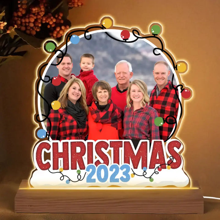 Christmas 2023 - Personalized Custom 3D LED Light - Christmas Gift For Family, Family Members