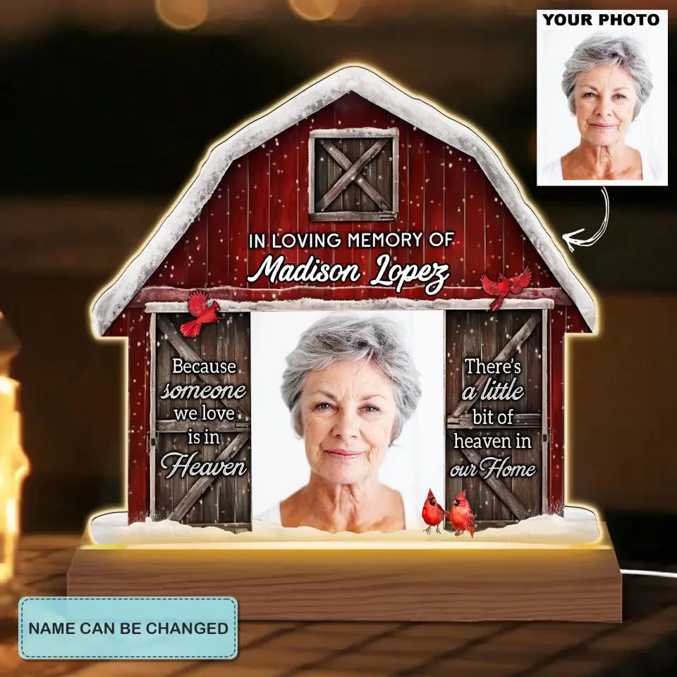 In Loving Memory Of - Personalized Custom 3D LED Light - Christmas, Memorial Gift For Family, Family Members