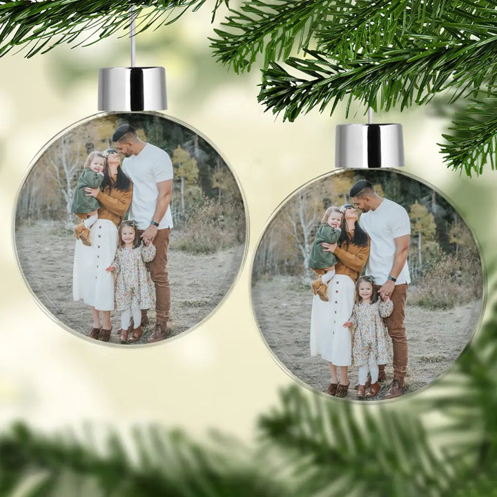 Love You To The Moon And Back - Personalized Custom Ball Ornament - Christmas Gift For Family, Family Members