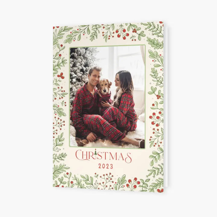 Merry Christmas And Happy New Year V2 - Personalized Custom Christmas Card - Christmas Gift For Family, Family Members