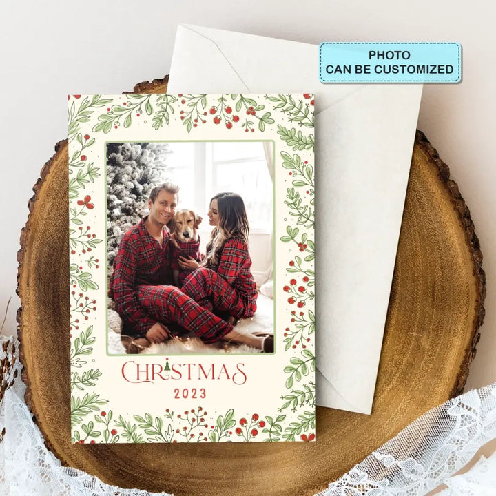 Merry Christmas And Happy New Year V2 - Personalized Custom Christmas Card - Christmas Gift For Family, Family Members
