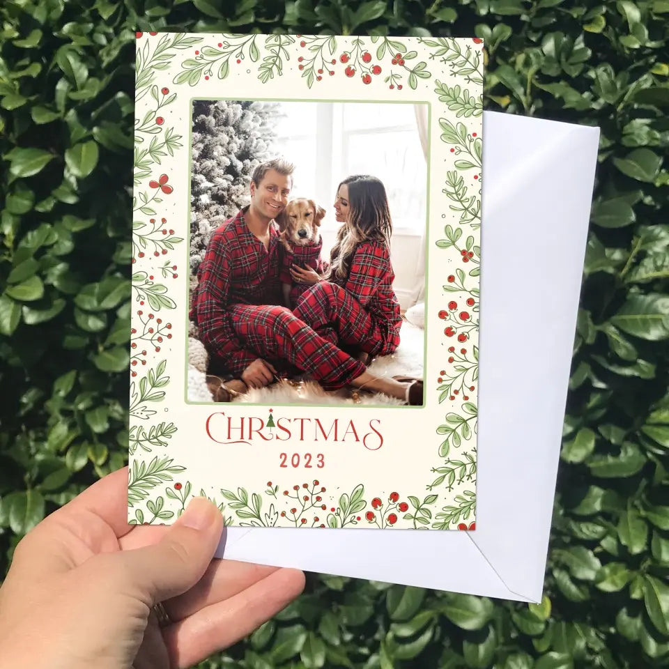 Merry Christmas And Happy New Year V2 - Personalized Custom Christmas Card - Christmas Gift For Family, Family Members
