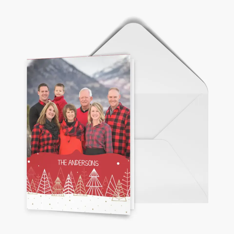 Merry Christmas V2 - Personalized Custom Christmas Card - Christmas Gift For Family, Family Members