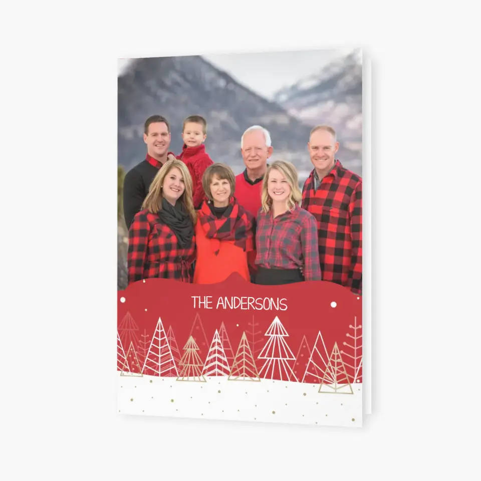 Merry Christmas V2 - Personalized Custom Christmas Card - Christmas Gift For Family, Family Members