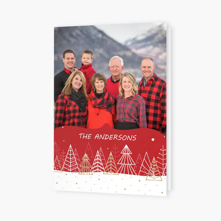 Merry Christmas V2 - Personalized Custom Christmas Card - Christmas Gift For Family, Family Members