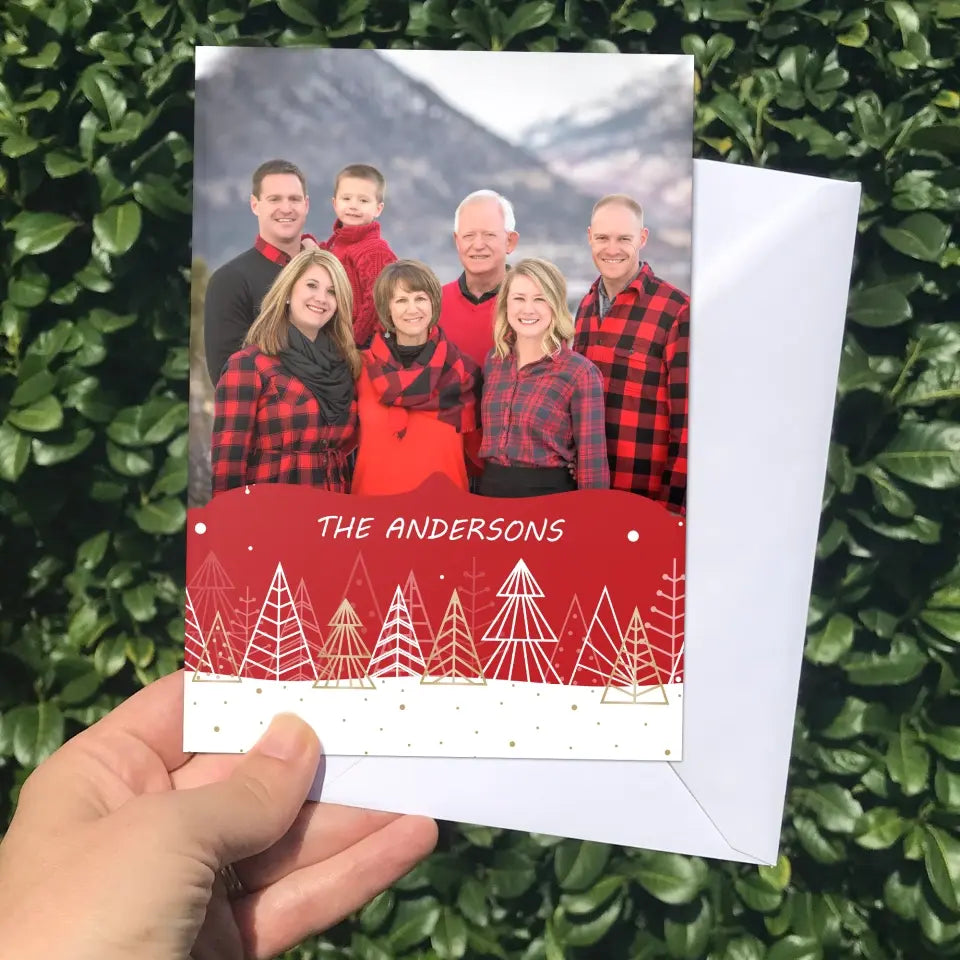 Merry Christmas V2 - Personalized Custom Christmas Card - Christmas Gift For Family, Family Members