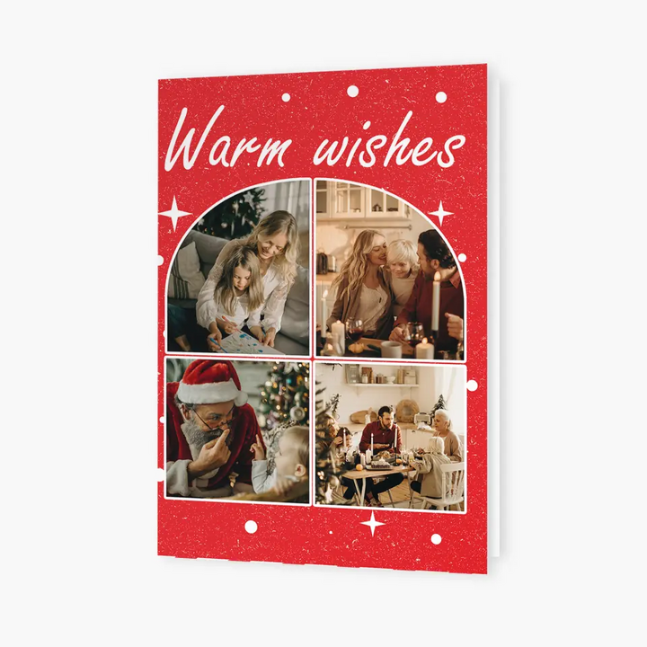 Merry Christmas Our Family - Personalized Custom Christmas Card - Christmas Gift For Family, Family Members