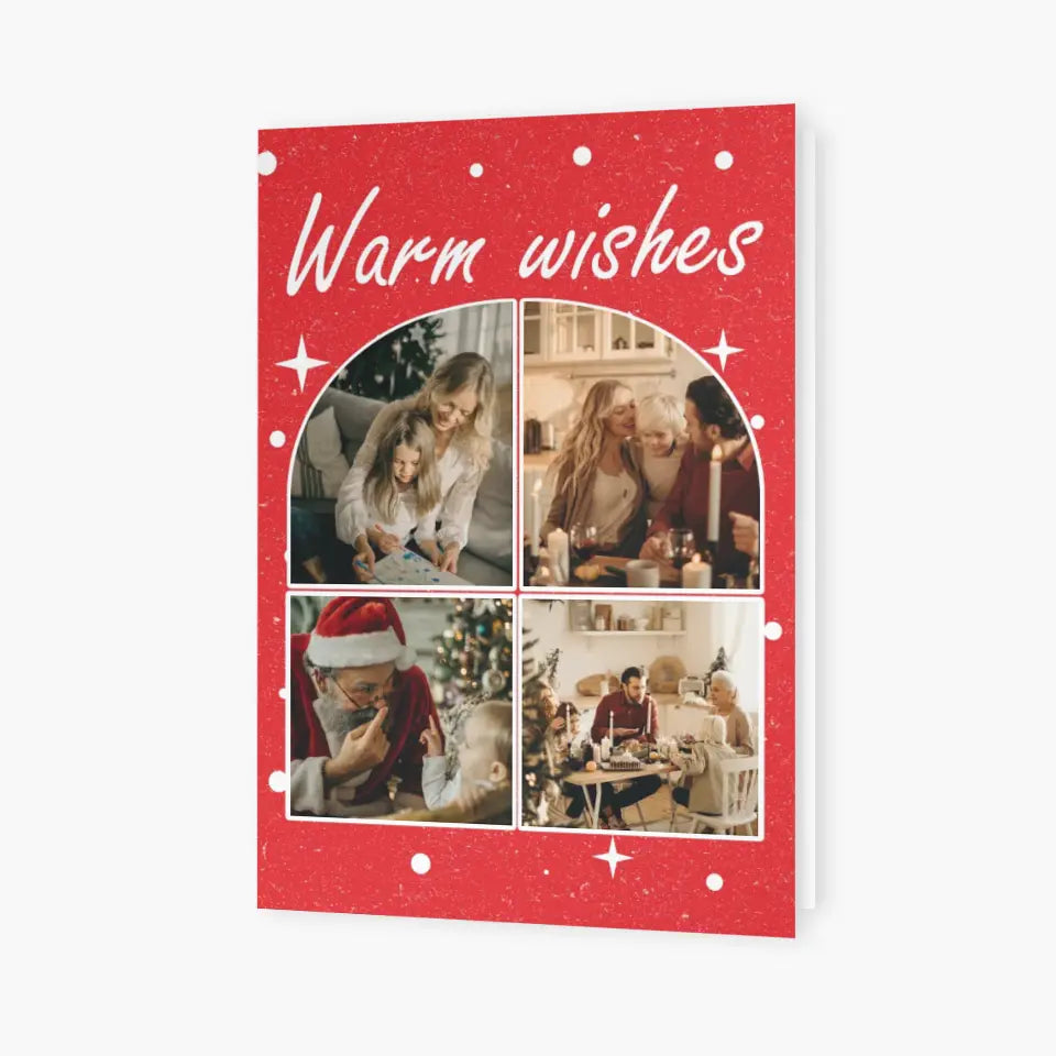 Merry Christmas Our Family - Personalized Custom Christmas Card - Christmas Gift For Family, Family Members