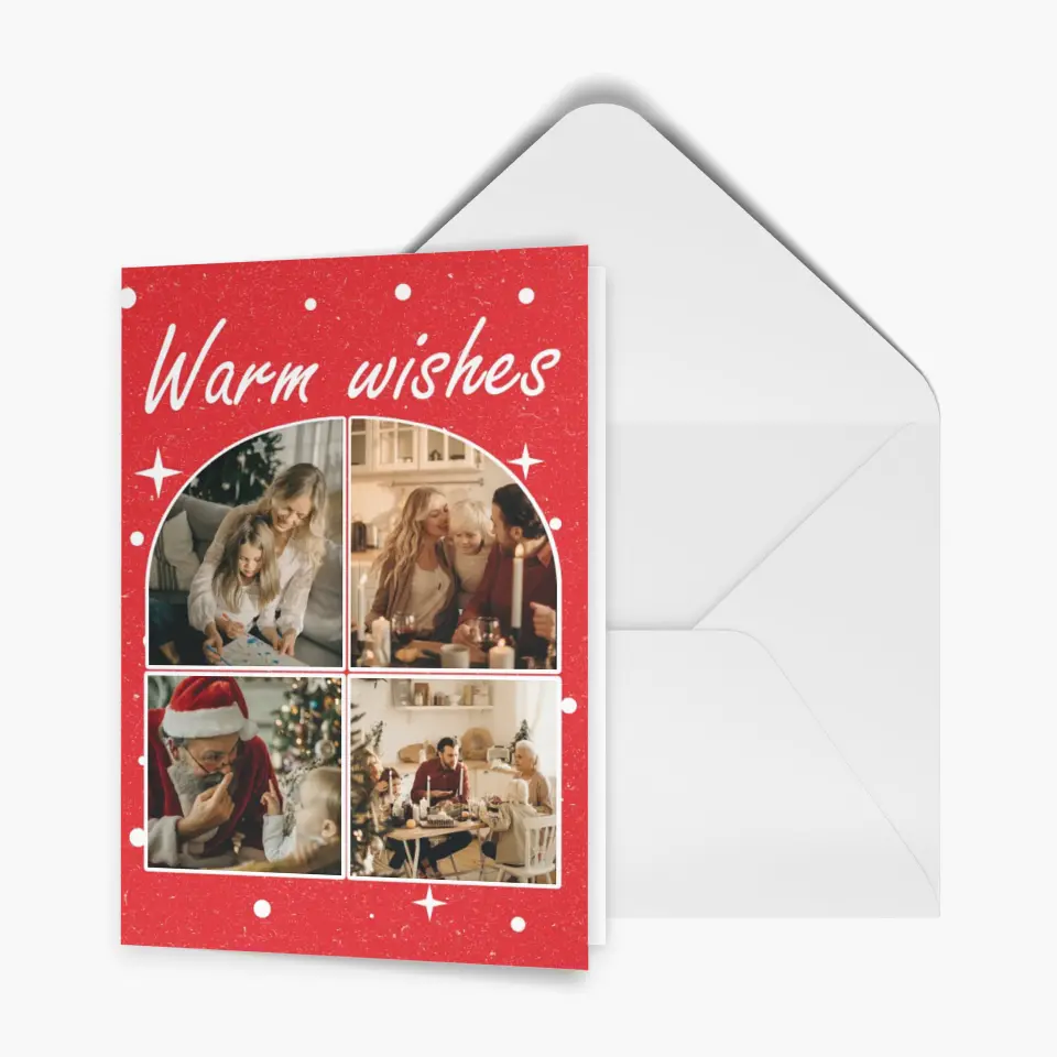 Merry Christmas Our Family - Personalized Custom Christmas Card - Christmas Gift For Family, Family Members