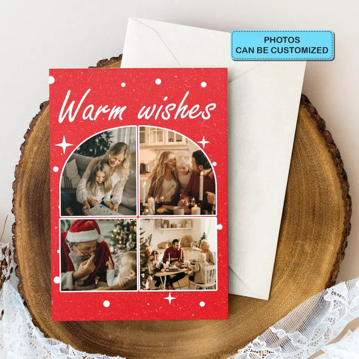 Merry Christmas Our Family - Personalized Custom Christmas Card - Christmas Gift For Family, Family Members