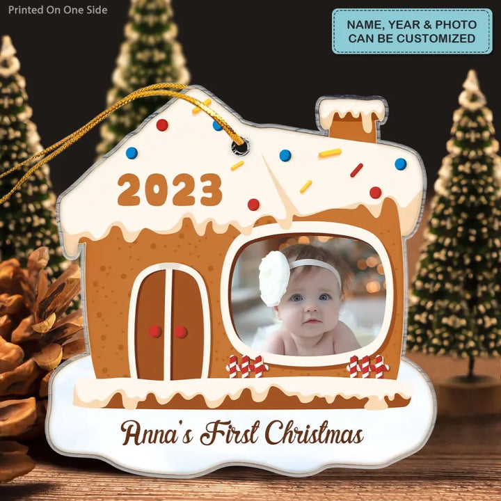 Baby's First Christmas - Personalized Custom Mica Ornament - Christmas Gift For Baby, Kids, Family Members
