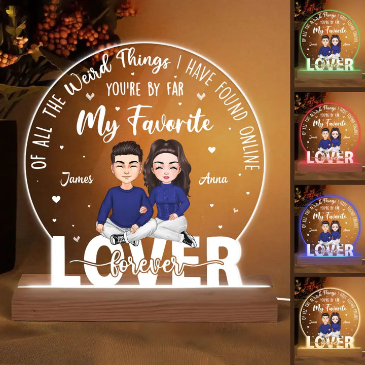 Lover Forever - Personalized Custom 3D Led Light - Valentine's Day, Christmas Gift For Couple, Husband, Wife, Boyfriend, Girlfriend