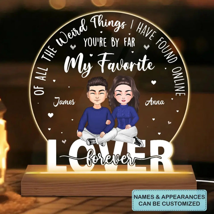 Lover Forever - Personalized Custom 3D Led Light - Valentine's Day, Christmas Gift For Couple, Husband, Wife, Boyfriend, Girlfriend