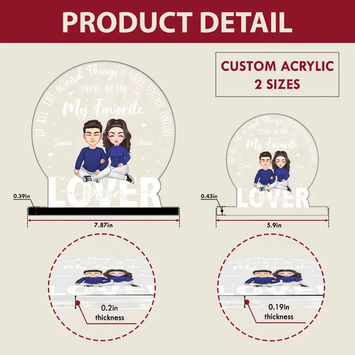 Lover Forever - Personalized Custom 3D Led Light - Valentine's Day, Christmas Gift For Couple, Husband, Wife, Boyfriend, Girlfriend