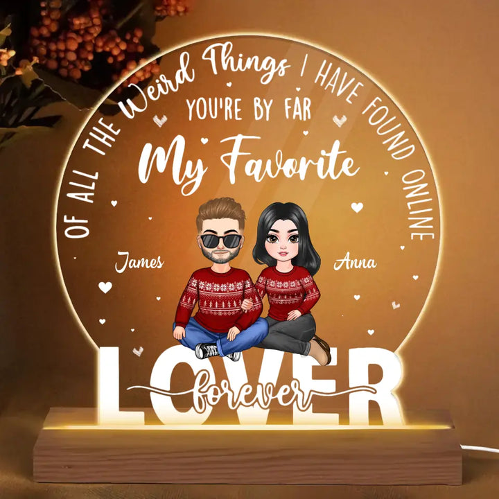 Lover Forever - Personalized Custom 3D Led Light - Valentine's Day, Christmas Gift For Couple, Husband, Wife, Boyfriend, Girlfriend