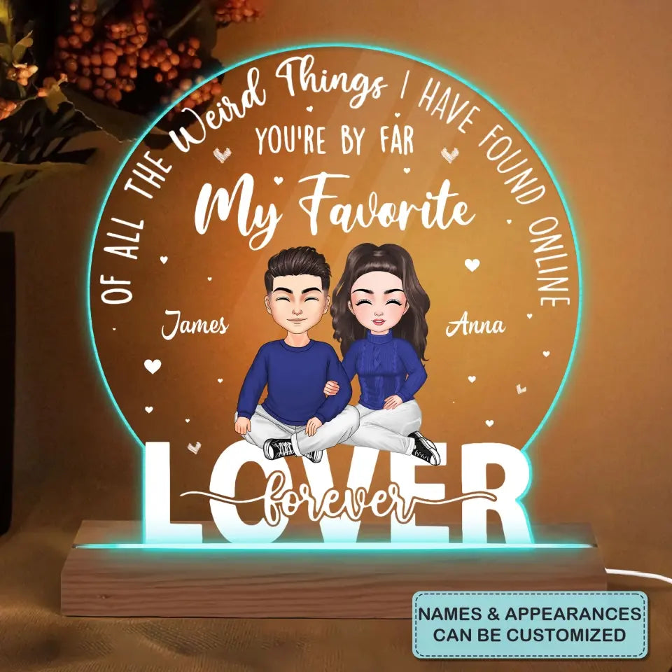 Lover Forever - Personalized Custom 3D Led Light - Valentine's Day, Christmas Gift For Couple, Husband, Wife, Boyfriend, Girlfriend