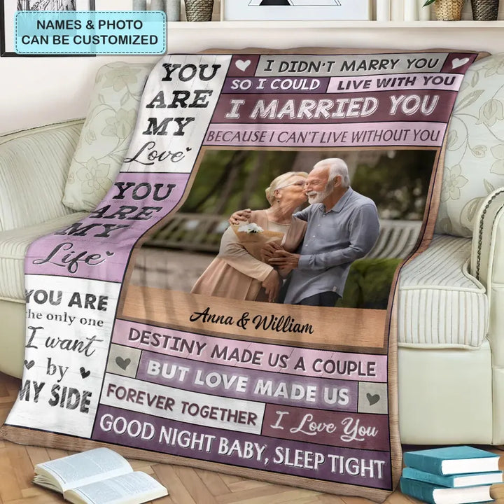 You Are My Love - Personalized Custom Blanket - Valentine's Day Gift For Couple, Wife, Husband