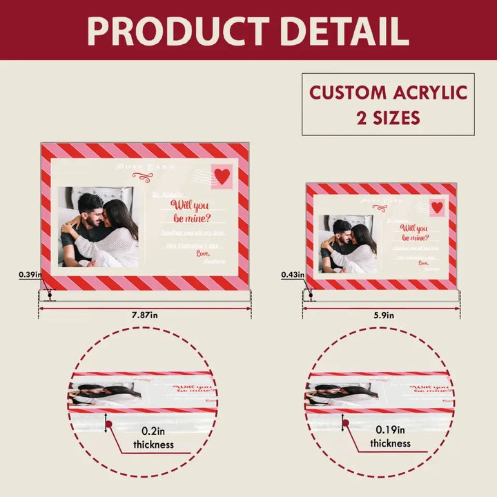 Will You Be Mine - Personalized Custom 3D Led Light - Valentine's Day Gift For Couple, Husband, Wife, Boyfriend, Girlfriend