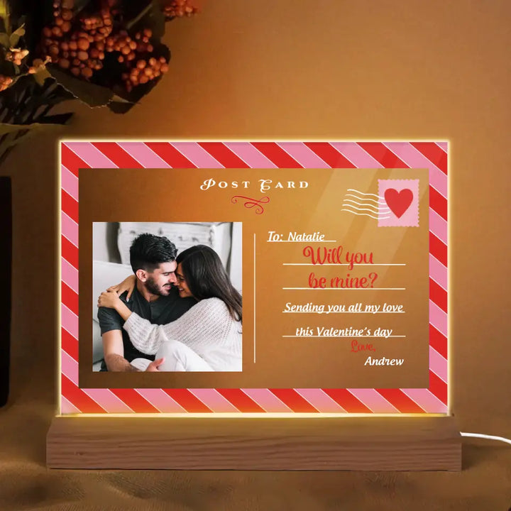 Will You Be Mine - Personalized Custom 3D Led Light - Valentine's Day Gift For Couple, Husband, Wife, Boyfriend, Girlfriend