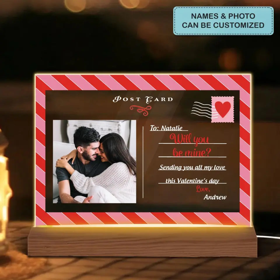 Will You Be Mine - Personalized Custom 3D Led Light - Valentine's Day Gift For Couple, Husband, Wife, Boyfriend, Girlfriend