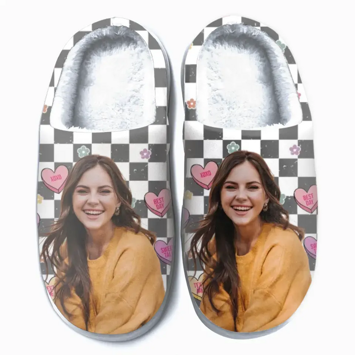 Be Mine - Personalized Custom Slippers - Valentine's Day Gift For Couple, Wife, Husband, Boyfriends, Girlfriends