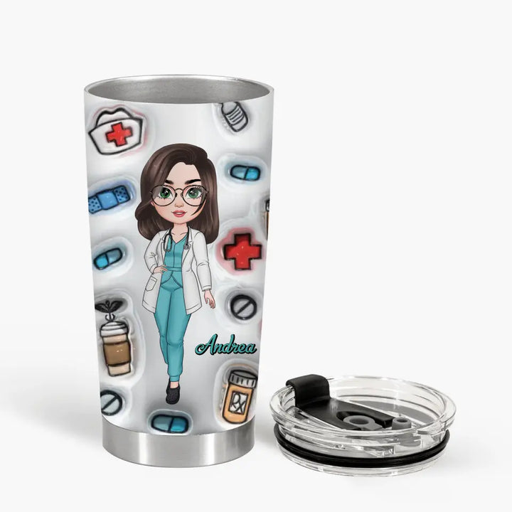 Love Nurse Life - Personalized Custom Tumbler - Nurse's Day, Appreciation Gift For Nurse