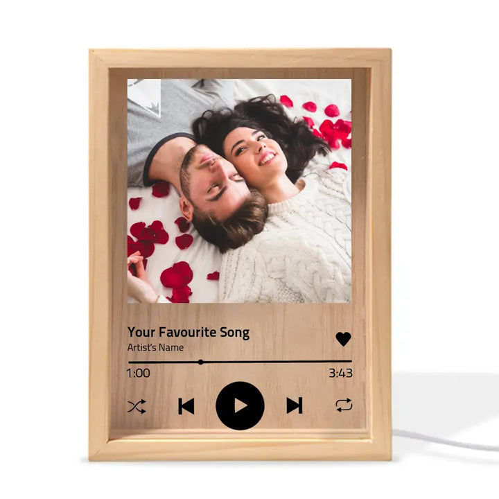 Our Song - Personalized Custom Photo Frame Box - Valentine's Day, Anniversary Gift For Couple, Couples, Girlfriend, Boyfriend, Wife, Husband