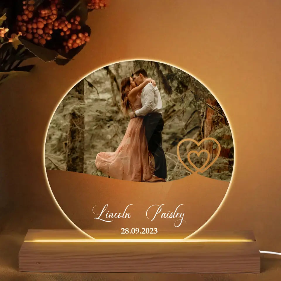 We're Engaged - Personalized Custom 3D Led Light - Valentine's Day, Anniversary Gift For Couple, Husband, Wife, Boyfriend, Girlfriend
