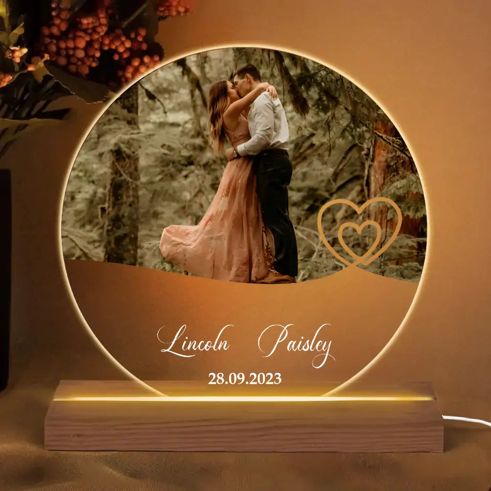 We're Engaged - Personalized Custom 3D Led Light - Valentine's Day, Anniversary Gift For Couple, Husband, Wife, Boyfriend, Girlfriend