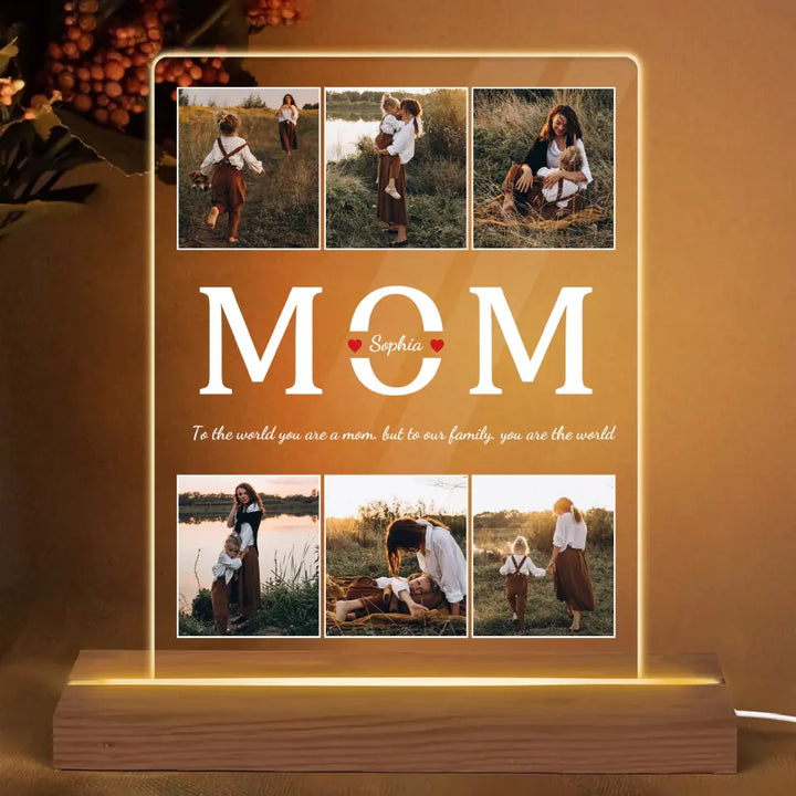 Family Photo Memory - Personalized Custom 3D LED Light - Gift For Family, Family Members